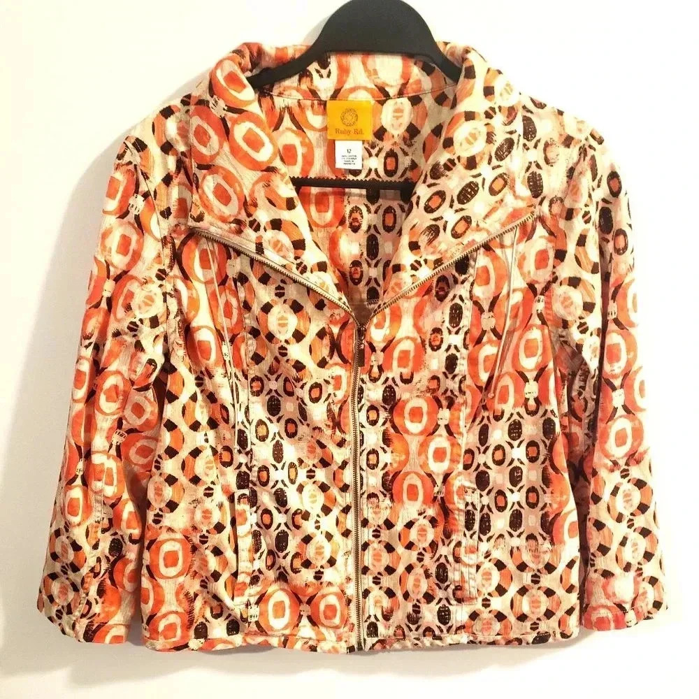 Ruby Rd Print Jacket. Size‎ 12 fits small